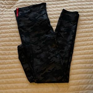 Faux Leather Camo Leggings